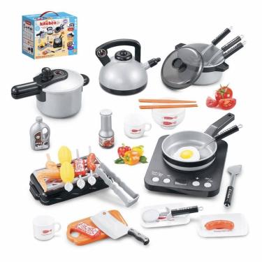 Imagem de Conjunto de cozinha de brinquedo de 36 peças para meninos e meninas