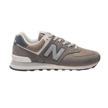 Imagem de Tênis New Balance 574V2 Casual Unisex, 42, Cinza, Marrom