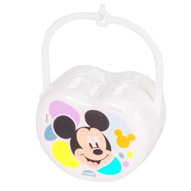 Imagem de Porta Chupeta Infantil Mickey Plasutil