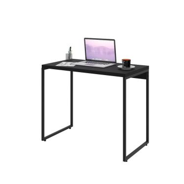 Imagem de Mesa Para Escritório e Home Office Industrial Aspen 90 cm C01 Onix - Lyam Decor