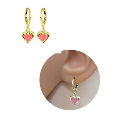 Imagem de Brinco Argolinha Infantil Banhado a Ouro 18K Antialérgico - MIXFOLHEAD