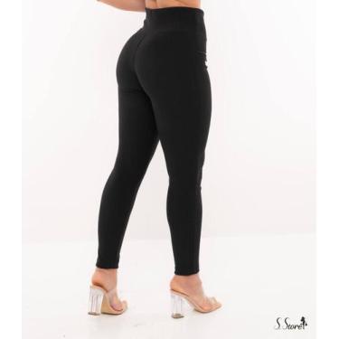 Imagem de Calça Legging Montaria Gorgurão Feminina Leg Canelada Zíper - Sorelle,