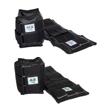 Imagem de Kit Caneleiras Peso Funcional Profissional Lona 6Kg 7Kg-Unissex