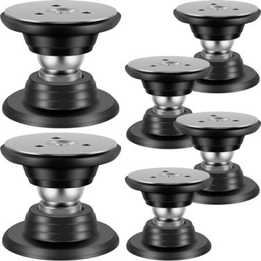 Imagem de Abizarch 1/6 peças de suporte de porta de trailer magnético para trailer trava de porta de trailer de silicone autoadesivo para trailer, trava silenciosa, suporte de porta de trailer para a maioria