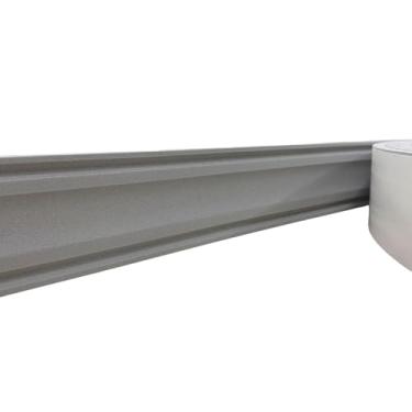 Imagem de Moldura Rodameio Eva Autocolante Flexível Terr 5cmx8mm Cinza - 15 Metros