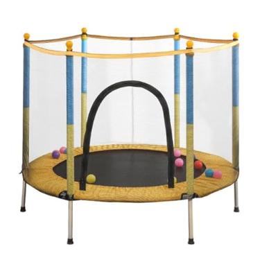 Imagem de Trampolim Infantil De Primavera 1,40 M - Estrutura Compacta Parque Infantil, Design Colorido E Preto Atraente, Primavera Flexível Para Salto Suave, Adequado Para Espaços Pequenos