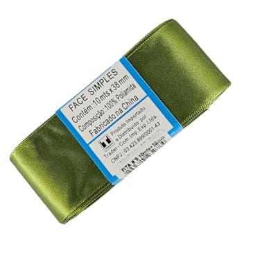 Imagem de TRADER, Fita De Cetim Trader 38mm N°9 Com 10 Metros, COR 108 VERDE MUSGO