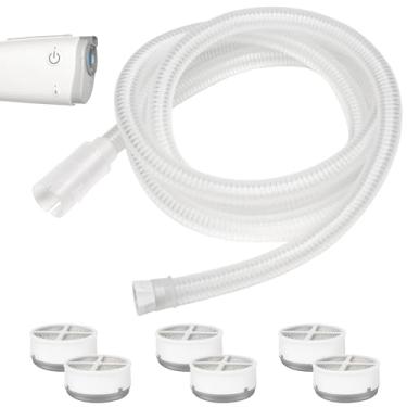 Imagem de Tubo CPAP de substituição para AirMini com Humi DX, incluindo tubo compatível com Airmini P10/N20/F20 e 6 Humi DX compatível com conector N20/P10 para AirMini, suprimentos CPAP de ótimo valor por