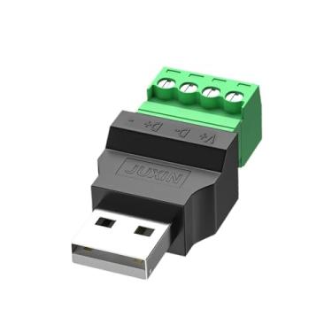 Imagem de BaotyJie Conector USB 2.0 Conversor de plugue USB portátil Cabo de extensão Adaptador para computador U Disk Câmera, Macho
