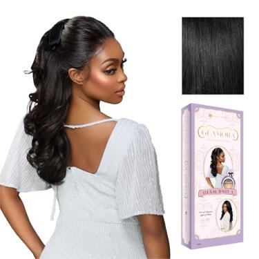 Imagem de Sensationnel Glamora Lace Front Wigs - Glam Unit 1 13x4 Laceparting Ready to Wear Synthetic Preplucked Hairline Glueless Lacefront (1 JETBLACK)