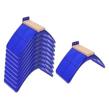 Imagem de Fenteer 10x Suportes de madeira para pombos Suportes para descanso de pombos Estrutura portátil Acessórios para gaiola de pássaros Suporte para Suporte para