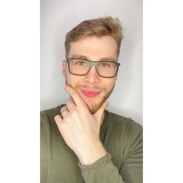 Imagem de Armação Óculos Grau Quadrada Masculino Flávio Verde