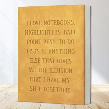 Imagem de Caderno de escritório engraçado para lista de trabalho a fazer presente bem-humorado para colega de trabalho amigo - laranja