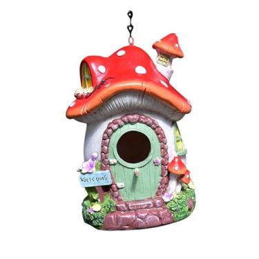Imagem de Generic Casinha de Pássaros Suspensa para Jardim, Decoração Fofa E Original para Cercas E Pátios.