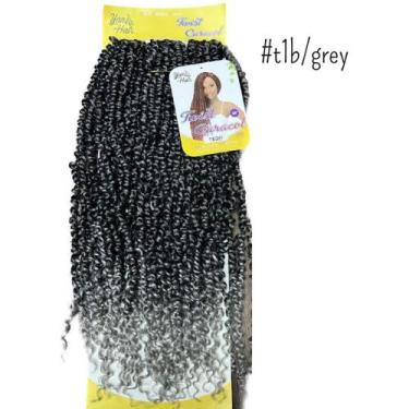 Imagem de Cabelo Para Crochet Braid Estilo Caracol Pre Looped 300g - mhair, t1b/
