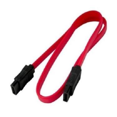 Imagem de Cabo De Dados Sata Hd Com Trava Gravador Dvd Leitor Vermelho