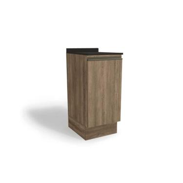 Imagem de Cozinha Modulada Kappesberg Maxxi Nicho G741 C- Tampo 40cm Nogal-preto-kappesberg