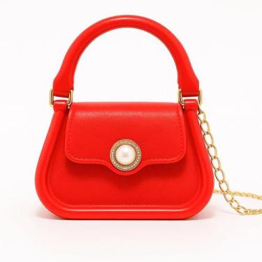 Imagem de Bolsa Pequena Feminina Impermeável com Alça de Silicone e Corrente - S