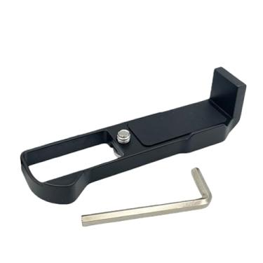 Imagem de SZZCNOX Placa de base da câmera com suporte L para câmeras Canon G7X Mark III/G7X3/G7X2, suporte lateral de sapata fria para microfones/luzes de preenchimento, com orifício de parafuso de 1/10.2 cm e