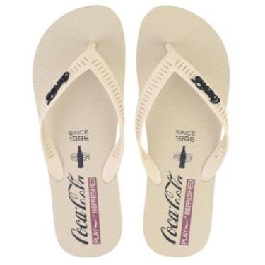 Imagem de Chinelo Masculino Coca-Cola Shoes Lawson Bege - CC47-Masculino