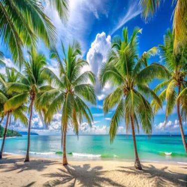 Imagem de Quadro Decorativo Estilo Praia Summer Resort Arte de Parede para Decoração de Casa e Escritório 30x30cm