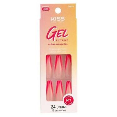 Imagem de Unhas Postiças Kiss New York - Gel Extend Fabulous 1 Un-Feminino