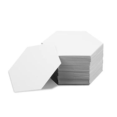 Imagem de 200 modelos de peças de papel, modelos de papel hexagonal de 3,8 cm, formas de peças de papel hexagonal, para suprimentos de estofamento e patchwork