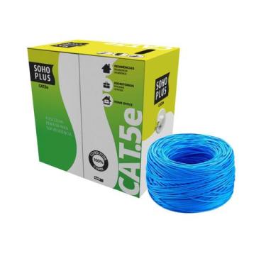 Imagem de Cabo Rede Cat5e Furukawa Soho Plus U/UTP Azul 100% Cobre