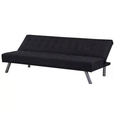 Imagem de Sofa Cama 3 Lugares Harry Preto 179X78X76Cm Just Home Collection
