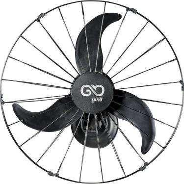 Imagem de Ventilador Oscilante De Parede 60cm Goar Metal Preto 220V