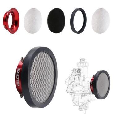 Imagem de Filtro de purificador de ar Carburador Carb Velocity Stack 44 mm verme