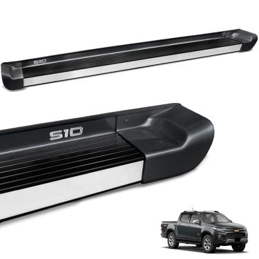 Imagem de Estribo Lateral S10 CD 2012 a 2025 Cinza Topazio Personalizado