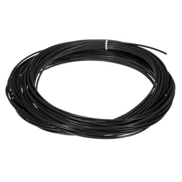 Imagem de PATIKIL Kit de reparo de vime, 20 m 2,4 mm redondo sintético material de vime tecido de vime de plástico conjunto de vime para artesanato DIY e fabricação de cestas de tecelagem, preto