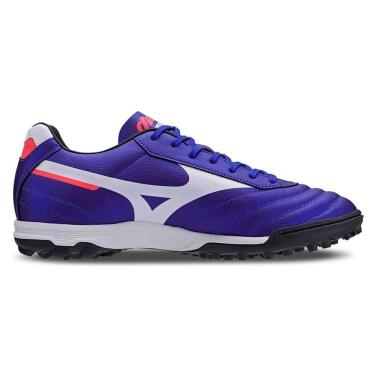 Imagem de Chuteira Society Mizuno Morelia Classic As - Masculino - Azul-Branco