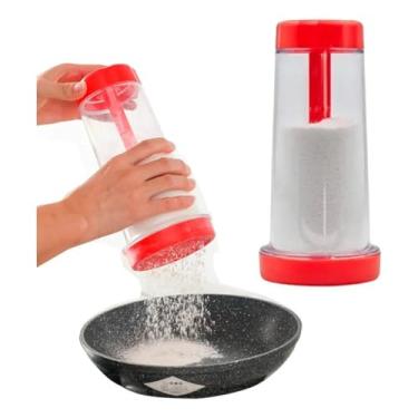 Imagem de Dispenser Tapioqueira Polvilhador para Preparo Rápido de Tapioca, Crepioca e Panquecas com Praticidade e Sem Sujeira