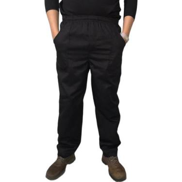 Imagem de Calça elast. total brim pesado para trabalho industria mecanico constr