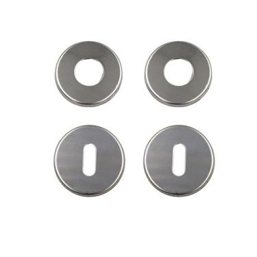 Imagem de Rosetas avulsas acabamentos fechadura interna arouca 084 redonda inox 