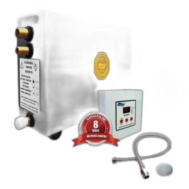 Imagem de Sauna Vapor Elétrica 21Kw Inox 220V Trif Digital Impercap