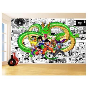 Imagem de Papel De Parede Dragon Ball Goku Vegeta Anime 3,5M Dbz178 - Você Decor