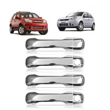 Imagem de Aplique Cromado Capa Maçanetas Ecosport 2003-2012 4 Portas - Shekparts