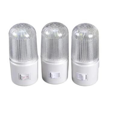 Imagem de LUMINÁRIA ABAJUR LUZ NOTURNA LED TOMADA BIVOLT(KIT 3 UN)