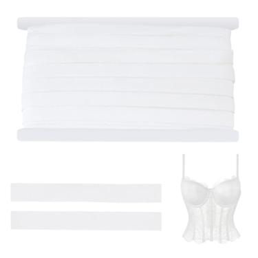 Imagem de PH PandaHall Capa para desossar de 22 metros de costura, estrutura óssea, aro de 1/2 polegada, fita de canalização, espartilho, tecido de desossa, barbatanas cobertas para costura, artesanato