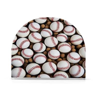 Imagem de Wassud Suporte de guardanapo acrílico para bolas de beisebol, dispensador de guardanapos de papel moderno em forma de U para mesa, cozinha, sala de jantar, bancada 1 peça (comporta 50-60 guardanapos)