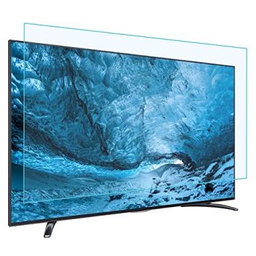 Imagem de Película protetora de tela antirreflexo para TV 55/60/65/70/75 polegadas, antiluz azul, à prova de poeira, antiarranhões/alívio da tensão ocular, superfície fosca sem bolhas / 75 pol. 1682 x 966 mm