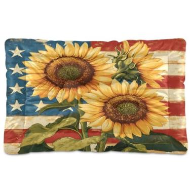 Imagem de STAYTOP Tapete de cama retrô para animais de estimação, macio e fofo, tapete antiderrapante para canil para cães, gatos, 61 x 45 cm