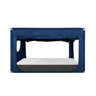 Imagem de ANC POP Tenda de cama portátil com privacidade para adultos, blecaute para dormir em ambientes internos com 3 portas, respirável, grande espaço