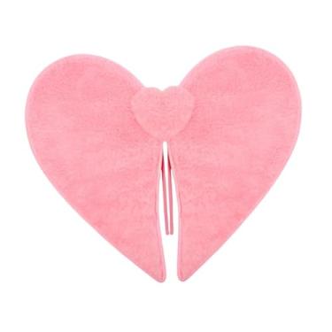Imagem de UGPLM Pelúcia em formato de coração com asas para o Dia dos Namorados, ideal para fotos, carnaval e outras festas, PelÚcia