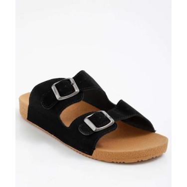 Imagem de Rasteirinha Feminina  Nobuck Marisa-37197, 35, Preto