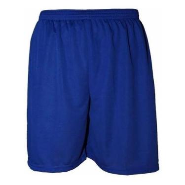 Imagem de Bermuda masculina calção liso nature, Azul, M