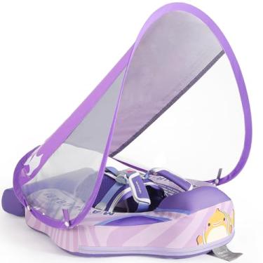 Imagem de Boia de natação Mambobaby com dossel não inflável para bebês boia inteligente mambo boia de natação com cauda boia de bebê Mambo boia de bebê boia de bebê sólido sem ar água cintura anel de natação